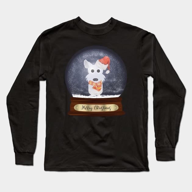 West Highland White Terrier Christmas Gift Long Sleeve T-Shirt by DoggyStyles